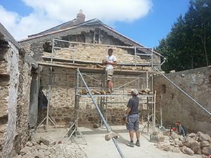 Rénovation mur en pierre - Machecoul 2016